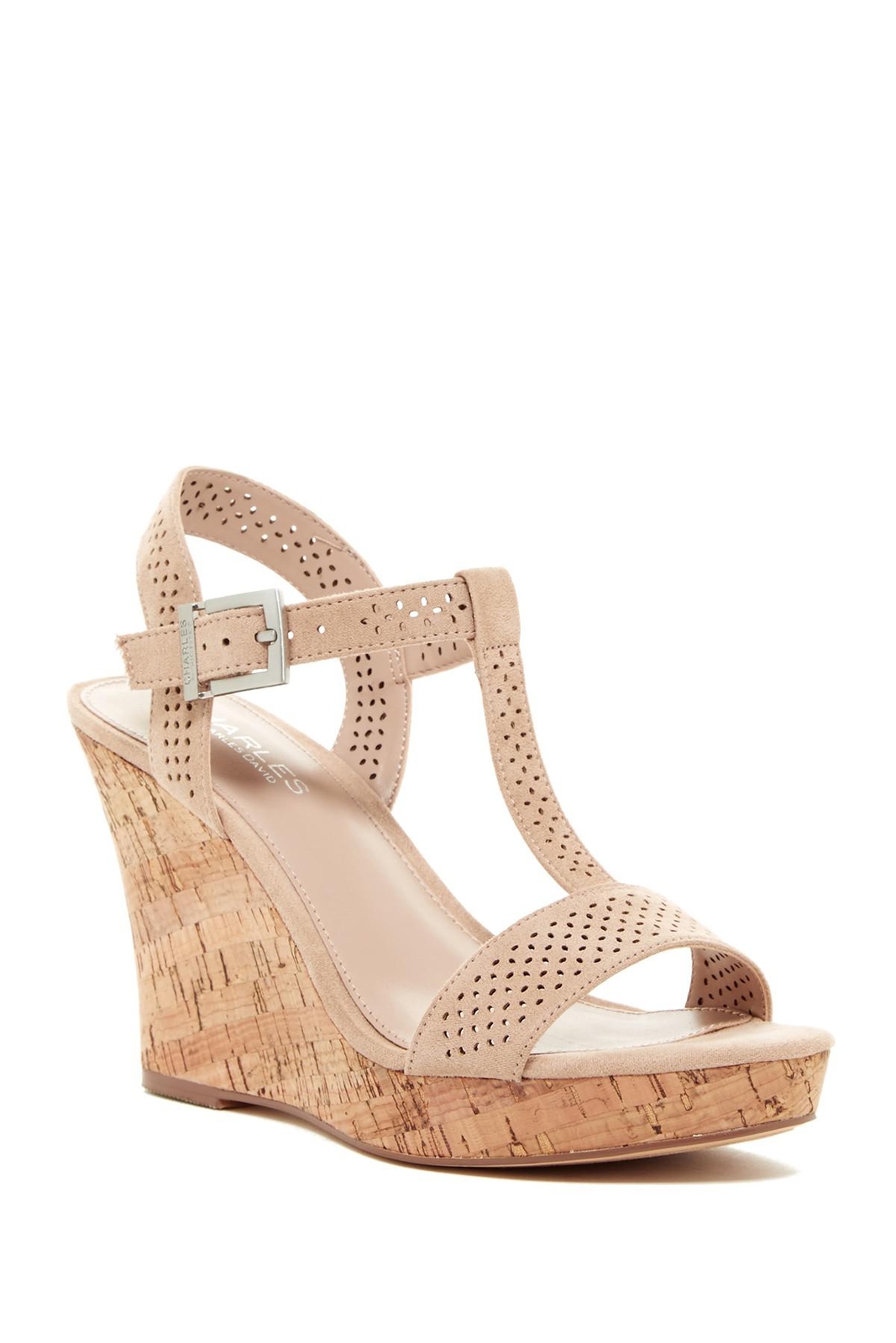 Charles by Charles David Frauen law Offener Zeh T-Strap Pumps mit Keilabsatz Bra Charles by Charles David Frauen law Offener Zeh T-Strap Pumps mit Keilabsatz Bra