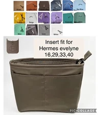 BAG INSERT Organiser for Hermes Evelyne Choose size: 16, 29, 33 (TPM, PM, GM)