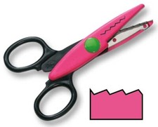 KONTURENSCHERE ZACKENSCHNITT KURZ BASTELSCHERE KONTUREN-SCHERE ZACKEN-SCHNITT