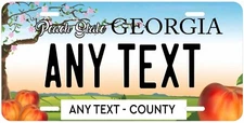Georgia 2013 Personalized License Plate Metal Tag For Car ATV Moped Wagon