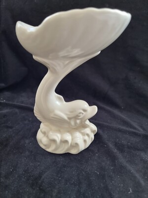 Vintage Keramik Dartmouth Delphin Muschel Seifenschale