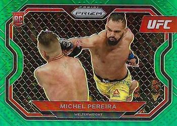 Michel Pereira 2021 Panini Prizm UFC - Green Prizms #183 -