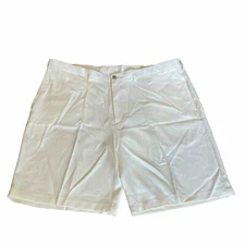 Haggar Oxford Short Expandable Waist Comfort Stretch Size 44 Yellow