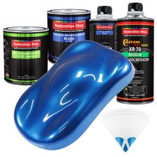 Burn Out Blue Metallic Quart Kit Low Voc Urethane Basecoat Car Auto Paint Kit Burn Out Blue Metallic Quart Kit Low Voc Urethane Basecoat Car Auto Paint Kit