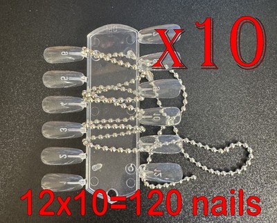 10x New OPI Tip Nail Color Display Palette (12 nails each - 120 nails total)
