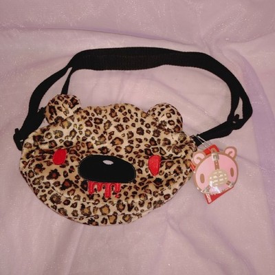 GLOOMY Bear Face Handytasche Minitasche Face Gloomy Pochette Leopard