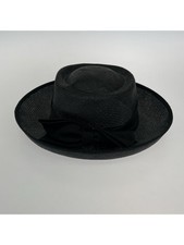 Borsalino Men's Straw Hat black authentic Maid in Italy summer casual Breathable