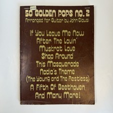 50 Golden Pops No 2 Guitar Sheet Music John Clausi Vintage 1977 Pop Songs