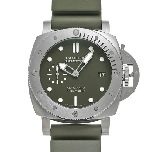 PANERAI Luminor Sommergibile Verde Militare Online Esclusivo PAM01055 Verde con...