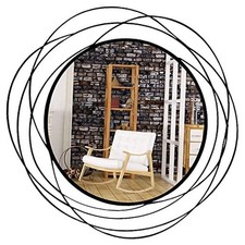 Wall Mirror Mirrors Round Decorative Circle Decor for Entryways, Washrooms,