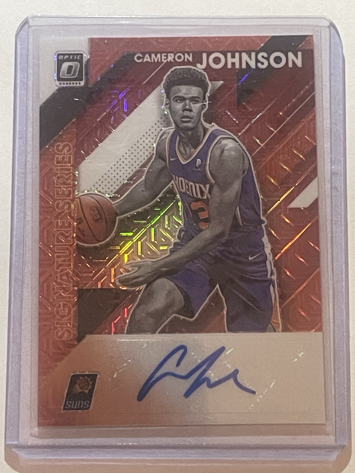 2019-20 Panini Donruss Optic - Signature Series Cameron Johnson #SS-CJN Rookie