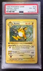 1999 Pokemon 1st Edition RAICHU Shadowless Holo #14 PSA 6 EX-MT Base Set Graded