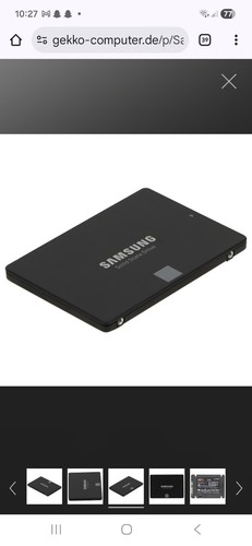 Samsung 870 EVO 500GB 2,5 Zoll SATA III (SSD) (MZ-77E500B)