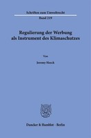 Jeremy Heeck | Regulierung Der Werbung Als Instrument Des Klimaschutzes | Buch