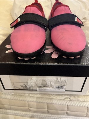 prada Neoprene Pink/black Fabric Cloudburst Sneakers Size 36.5