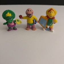 Barney Friends Baby Bop BJ Dinosaur PVC Figures Playskool The Lyons Group Vtg