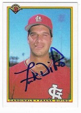 FRANK DIPINO 1990 BOWMAN AUTOGRAPHED SIGNED # 187 ST. LOUIS CARDINALS