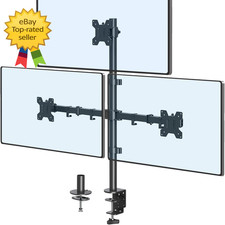Triple Monitor Stand Desk Mount for Three 32 Inch Screens Height Adjustable Arm