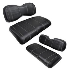 Golf Cart Seat Covers Black For Yamaha G29/Drive/Drive 2 2007 Front and Rear