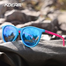 KDEAM Polarized Oval Sunglasses For Men Women Outdoor Driving Sport Glasses New