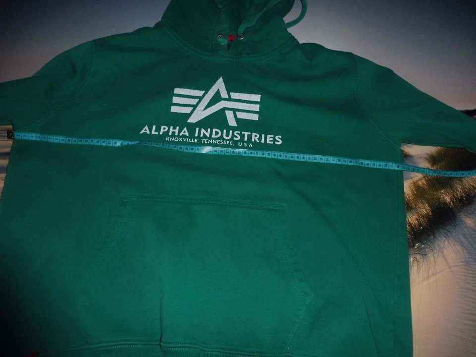 Alpha Industries Hoodi Gr XXL Fleece mit Kapuze Überweite Kapuzenpullover - Bild 3 von 4