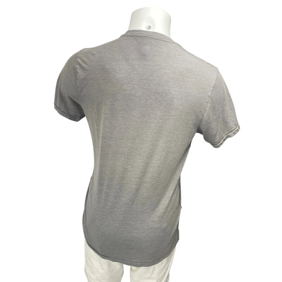 Camiseta Top 7 For All Mankind Para Hombres Gris Cuello Redondo Manga Corta Gráfica Talla M Foto 2 de 4