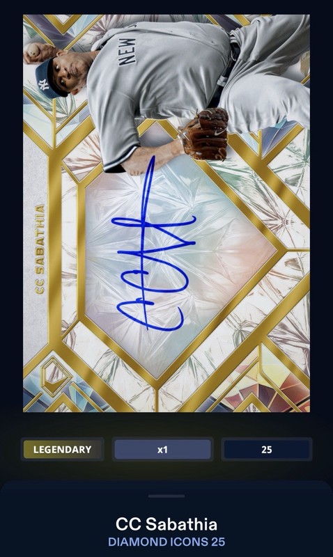 Tops BUNT Digital CC Sabatgia Diamond Icons 25 Legendary Cards