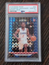 2018-19 Panini Prizm Shai Gilgeous-Alexander Mosaic - Blue #89 ROOKIE RC PSA 10