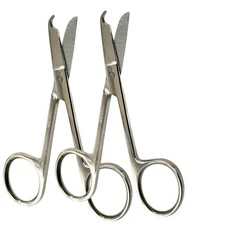 Spencer Littauer Stitch Scissors with Straight Hook Tip, Stainless Steel