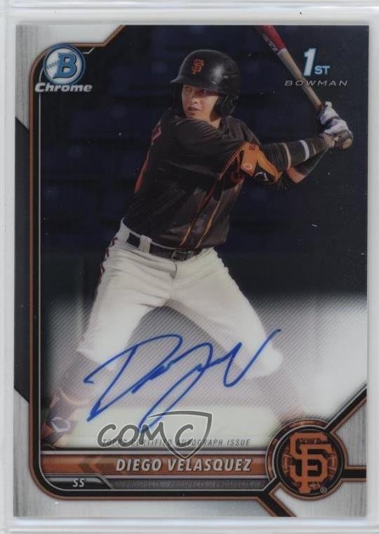 2022 Bowman Chrome Prospect Auto Diego Velasquez #CPA-DV
