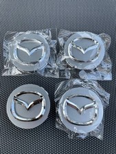 Mazda 4x Gray 56mm2.25 Wheel- Center Caps Mazda 356 Miata Rx 8 Cx3579