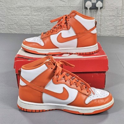 Nike Dunk Herren Sneaker Orange Weiß 6 UK SP 2021 High Syracuse DD1399 101