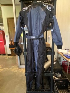 OMP Level 2 Racing Riding Driving Suit Black & Grey Juniors Small (48)