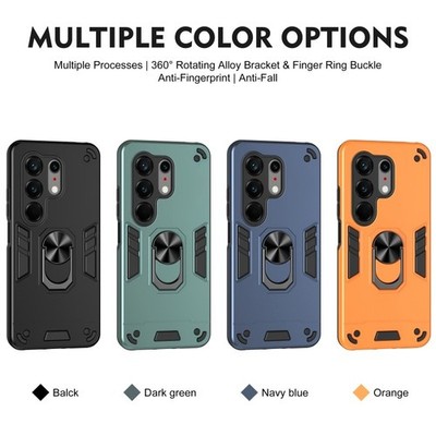 Hybrid Lens Protect Ring Stand Armor Back Case For Tecno Camon 50 Ultra 5G /CN7c