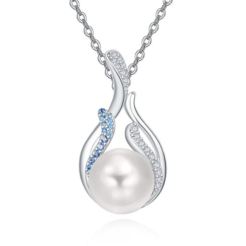 Freshwater Pearl Pendant Necklace for Women Cultured Pearl Necklace 925 