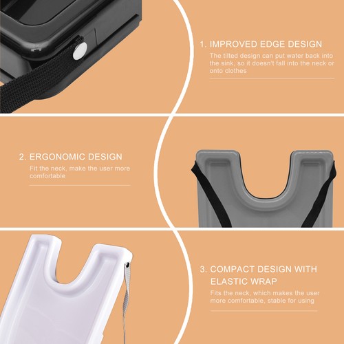 Portable Hair Shampoo Washing Tray Plastic Shampoo Sink Home Salon Hairdressing - Picture 12 of 12