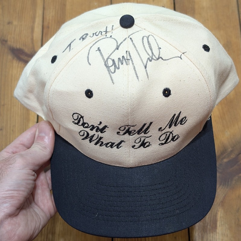 Vintage Pam Tillis Autographed Concert Hat Dont Tell Me What To Do Snapback Cap