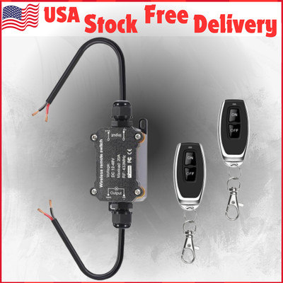 Remote Control Switch DC12/24/48V Wireless 433Mhz Transmitter Receiver, 20A RF