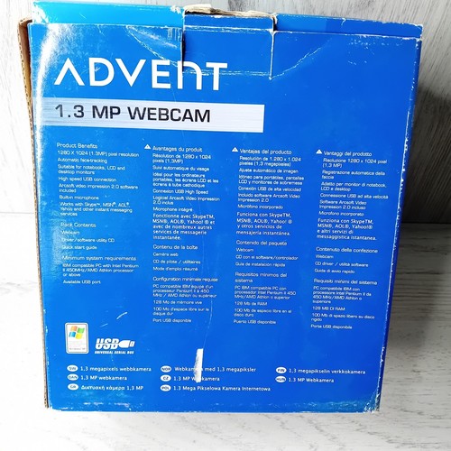 Webcam ADVENT 1.3MP - NEUVE BOITE OUVERTE RARE RETRO - SANS DISQUE - Photo 4/6