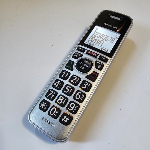 Panasonic KX-TGFA97 S Silver Cordless Phone Replacement Handset Only