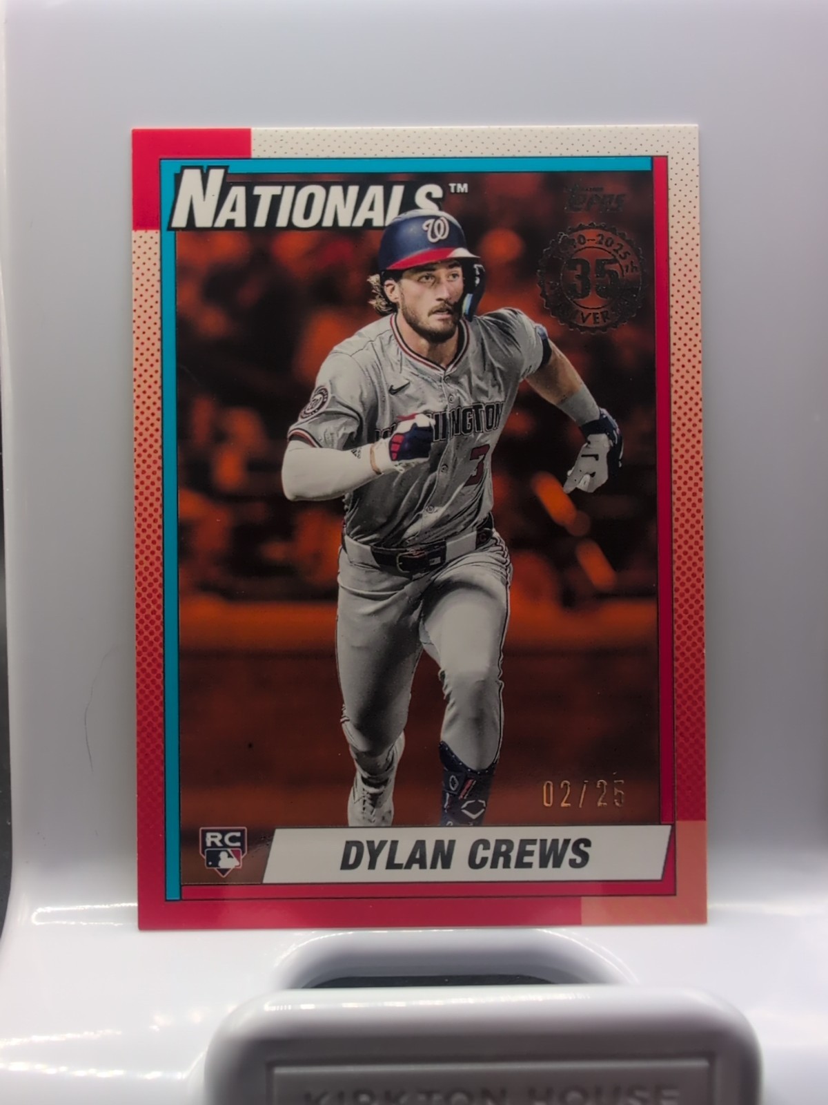 2025 Topps Series 2 Dylan Crews 1990 Topps Baseball #90B2-11 Orange RC /25