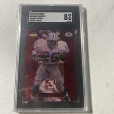1998 Collector's Edge Supreme Season Review - Triple Threat Barry Sanders #8