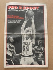 Vintage PRO REPORT Milwaukee Bucks Newspaper Magazine KENT BENSON Oct 1979 #1 c