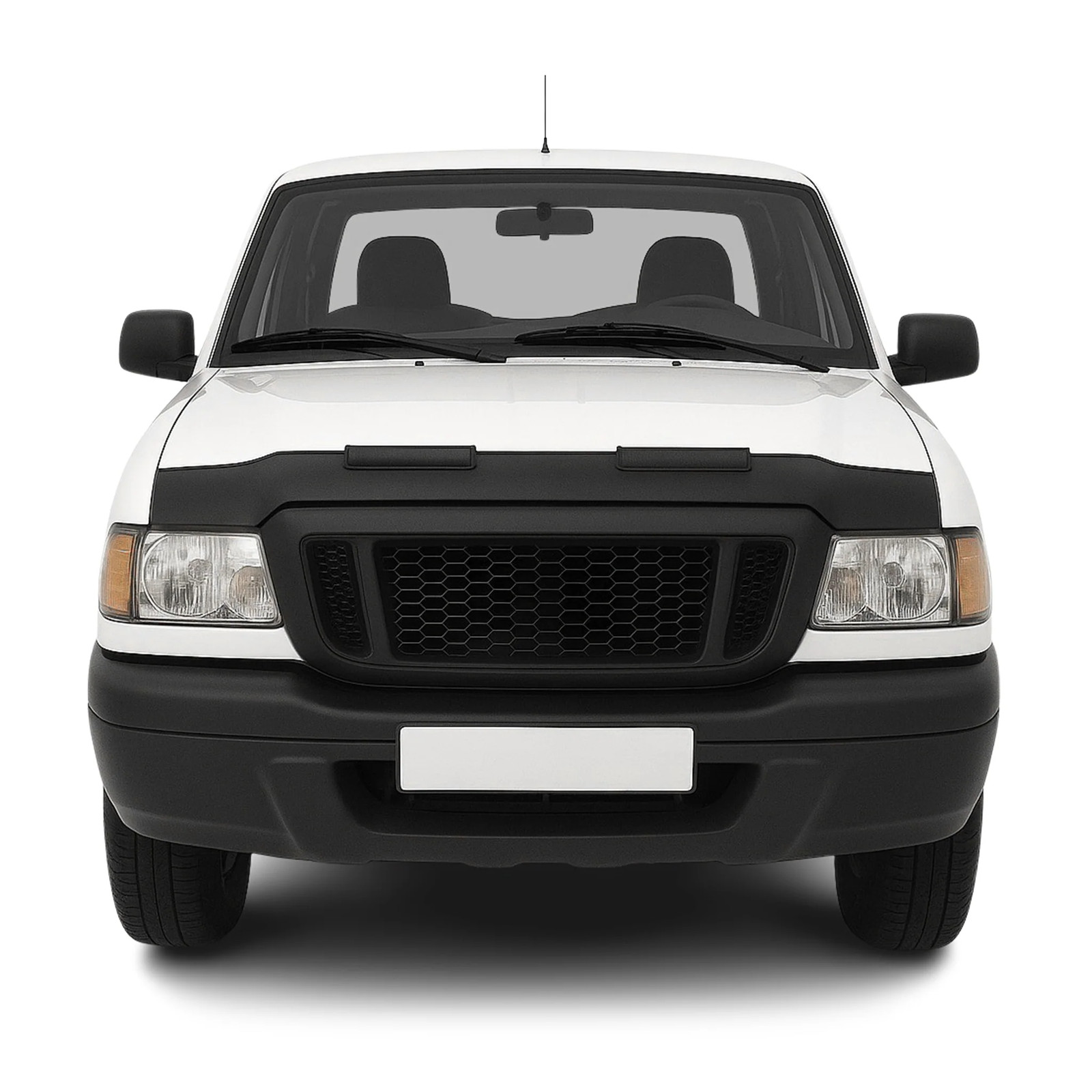 Protège capot pour Ford Ranger 1 de 2000 à 2006 en vinyle noir résistant