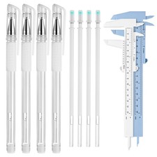 Eyebrow Mapping Kit, 4Pcs Microblading 1 Count Pack of 10 , white