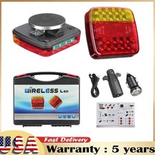 Magnetic Tow Light Portable Rechargeable Battery Stop Signal Amber Red