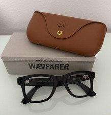 Ray-Ban Wayfarer Matte Black Rim Prescription Blue Filter Frames w/ Case  Box