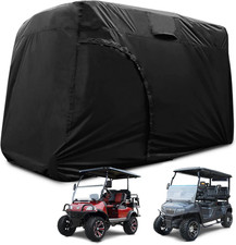 Golf Cart Cover 2/4/6 Passenger, 156"/144"/138"/125"/114"/95" Waterproof Golf Cl