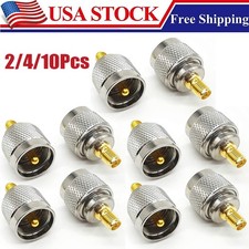 2/4/10Pcs SMA Female to PL259 UHF Male Connector CB Ham Radio RF Coax Adapter