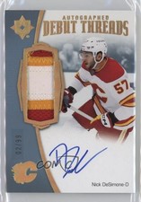 2022 Upper Deck Ultimate Collection Debut Threads 2/99 Nick DeSimone Auto 1gr5